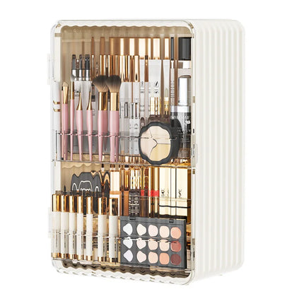Luxo Luxury Makeup Storage Box – Dust-Proof Cosmetic Organiser with Magnetic Door