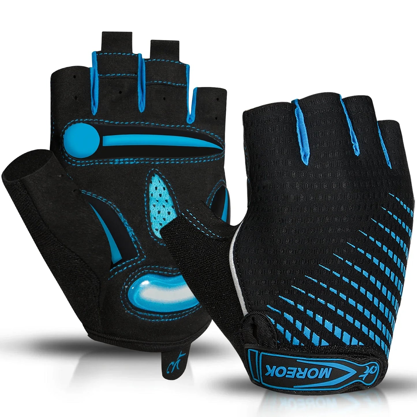 RideEase Half Finger Cycling Gloves – Shock Absorbing, Breathable & Anti-Slip Gloves