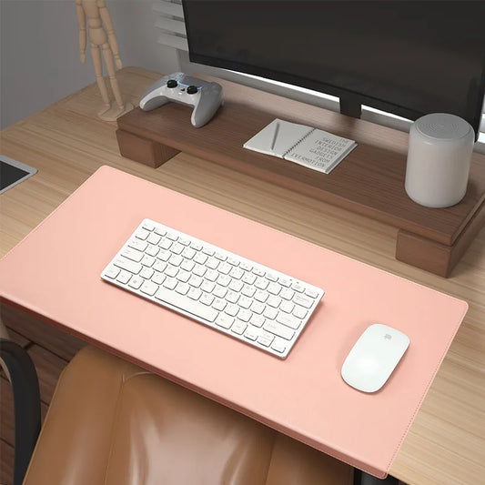 Ergonomic PU Leather Desk Mat – Wrist & Elbow Support with Non-Slip Surface for Office & Gaming