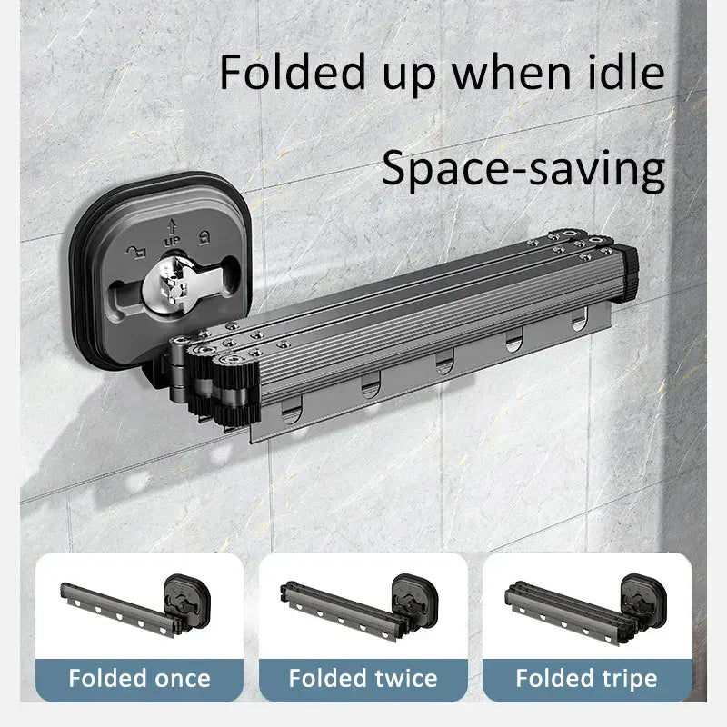 WallDry Flex – Foldable Wall-Mounted Clothes Dryer for Space-Saving Laundry
