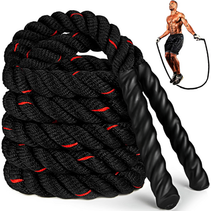 PowerJump Adjustable Weighted Skipping Rope – Heavy Training Rope