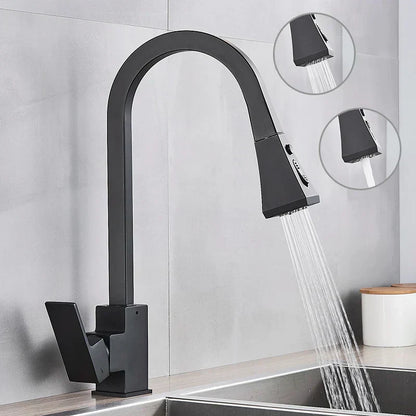 Modern Pull-Out Kitchen Tap – Stylish & Flexible Stainless Steel Mixer Faucet