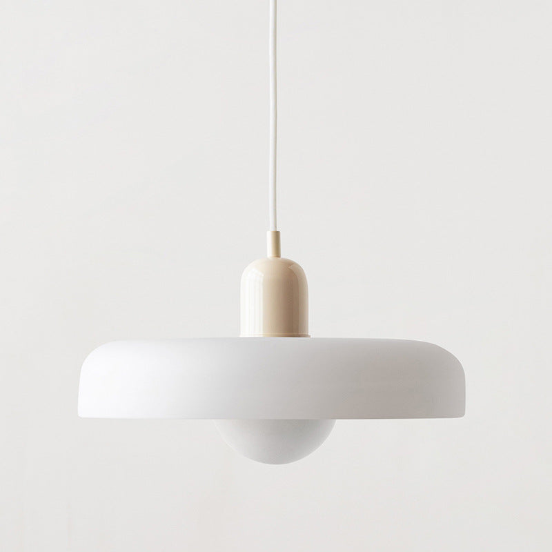 Coloured Glass Pendant Light – Elegant Bauhaus-Style Hanging Lamp for Living Room & Dining Area