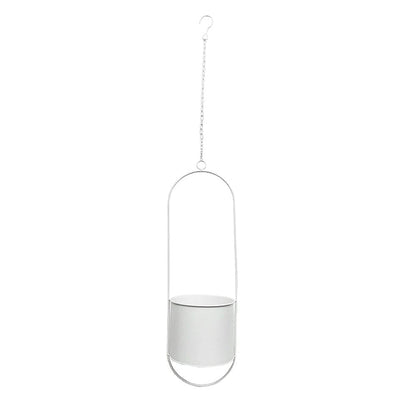 DecoBloom Hanging Planter – Elegant Indoor & Outdoor Metal Plant Pot with Chain