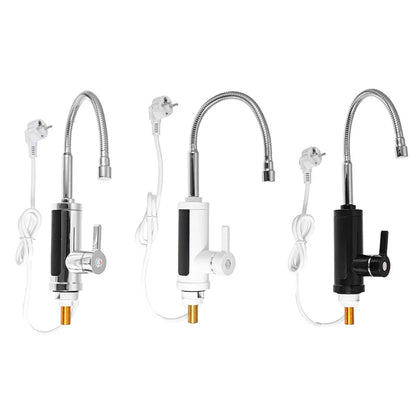FlowHeat 3000W Instant Hot Water Kitchen Tap – Electric Mixer Tap with Temperature Display