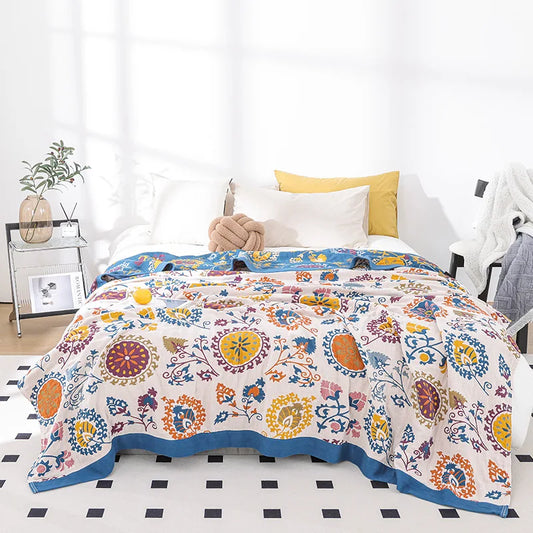 BohemiaCotton – Soft & Cooling 100% Cotton Blanket