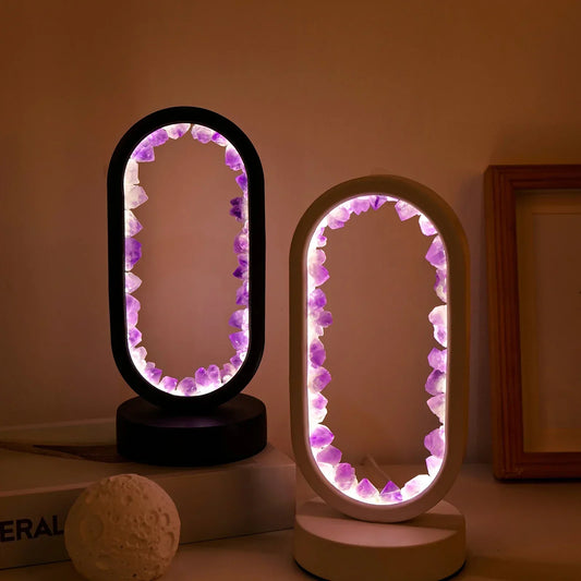 AuraStone | Natural Calming Amethyst Serenity Lamp
