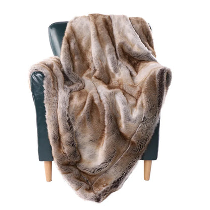 Luxurious Mink Faux Fur Throw Blanket – Elegant, Soft & Cozy