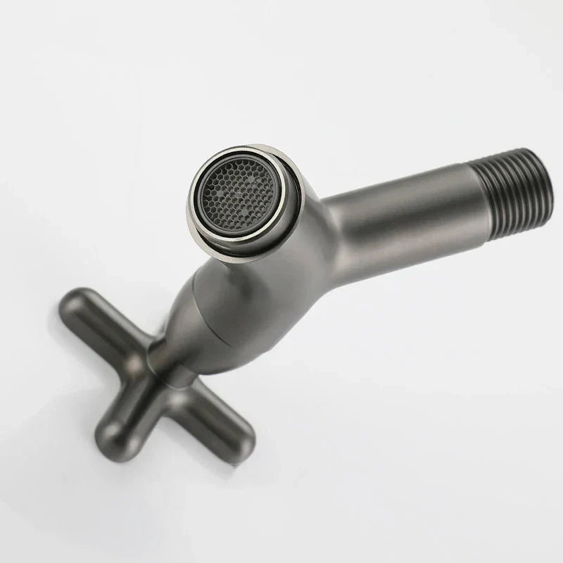 BrassFlow – Wall-Mounted Cold Water Tap in Solid Brass