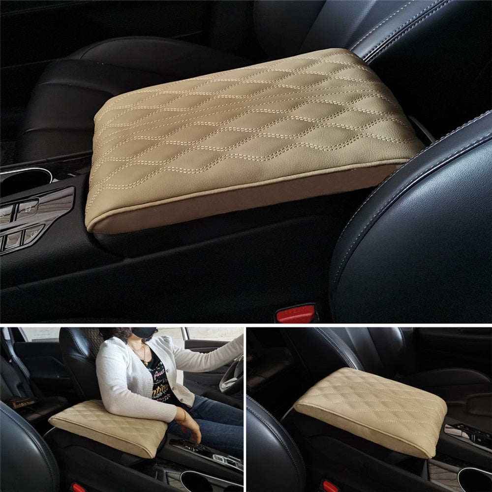 Oraliu Leather Car Armrest Box Pad (Universal style)