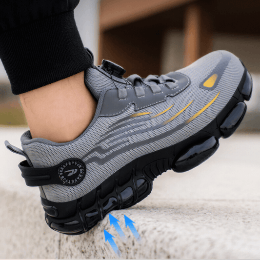 SafeShoez – Orthopedic Safety Work Shoes with Steel Toe & Memory Foam