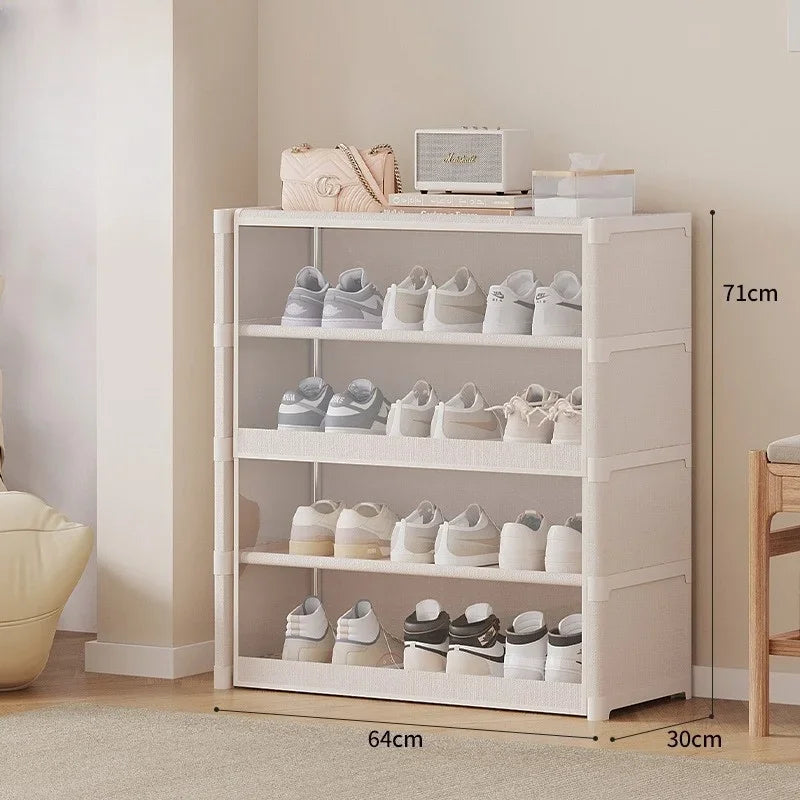 TransRack – Transparent Multi-Layer Shoe Storage Cabinet