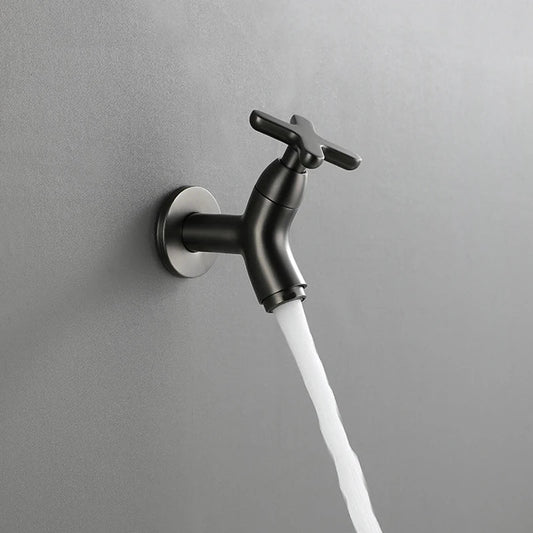 BrassFlow – Wall-Mounted Cold Water Tap in Solid Brass