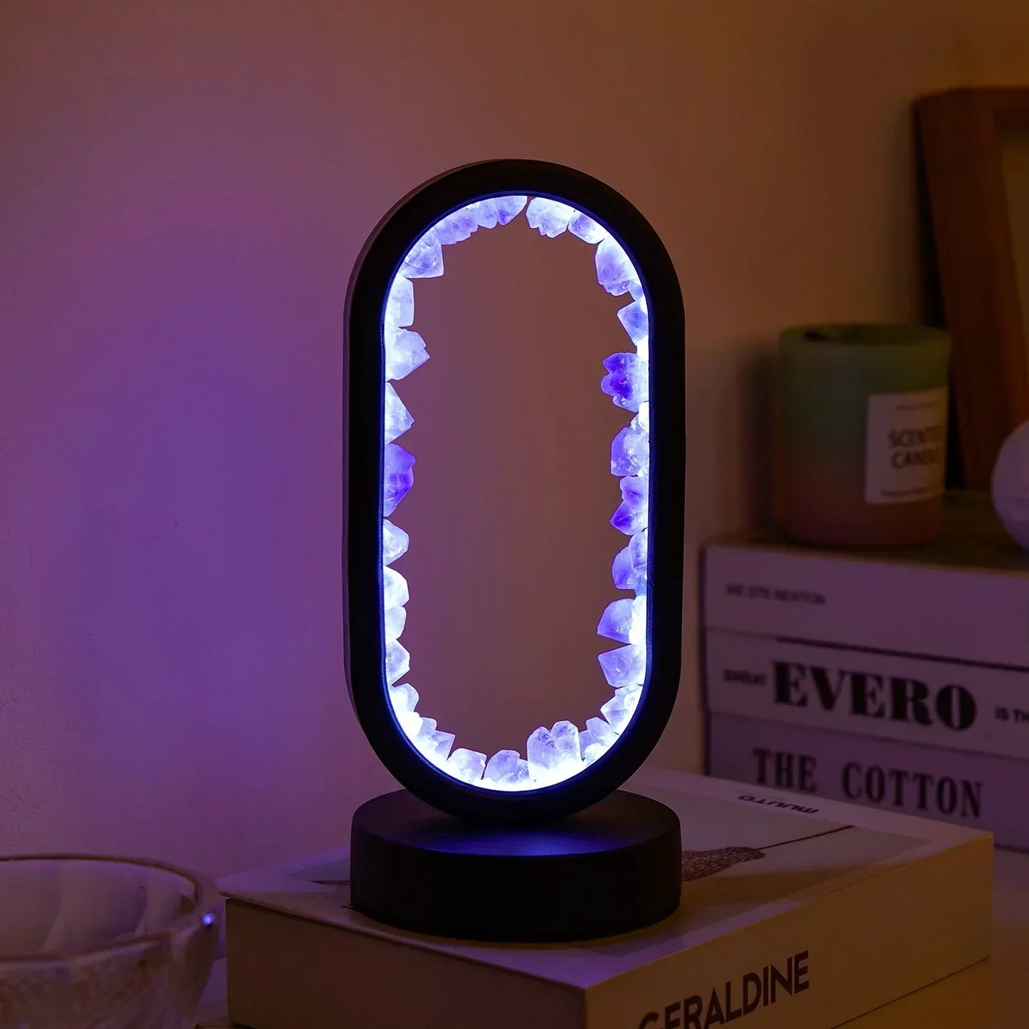 AuraStone | Natural Calming Amethyst Serenity Lamp