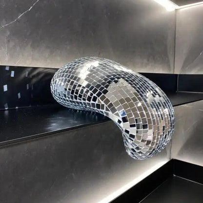 Melting Disco Ball Wall Decor – Unique Reflective Art Piece