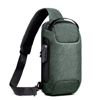 Leo Large Anti-Theft Travel Crossbody Bag – Water-Resistant Secure Shoulder Bag for Men & Women