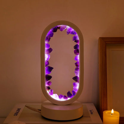 AuraStone | Natural Calming Amethyst Serenity Lamp