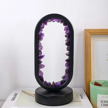AuraStone | Natural Calming Amethyst Serenity Lamp