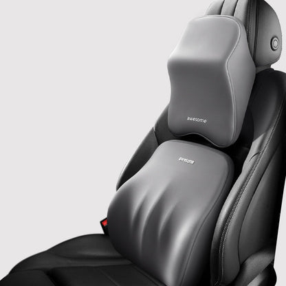 ErgoDrive Car Seat Support – Orthopaedic Cushion for Neck & Back Pain Relief While Driving