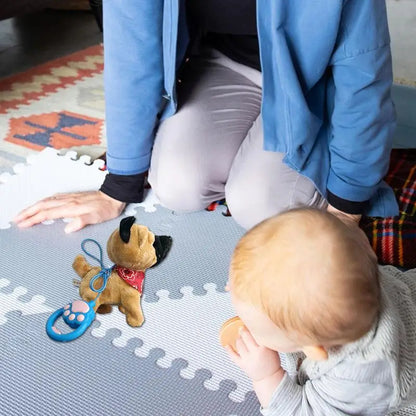 Interdraft Plush Puppy Toy – Electronic Pet with Remote Control & Leash – Walking & Barking Dog for Kids