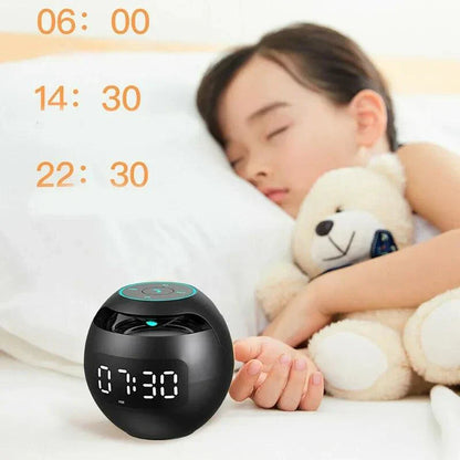 Digital LED Alarm Clock – Bluetooth Speaker with Colourful Night Light