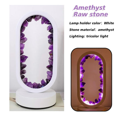 AuraStone | Natural Calming Amethyst Serenity Lamp