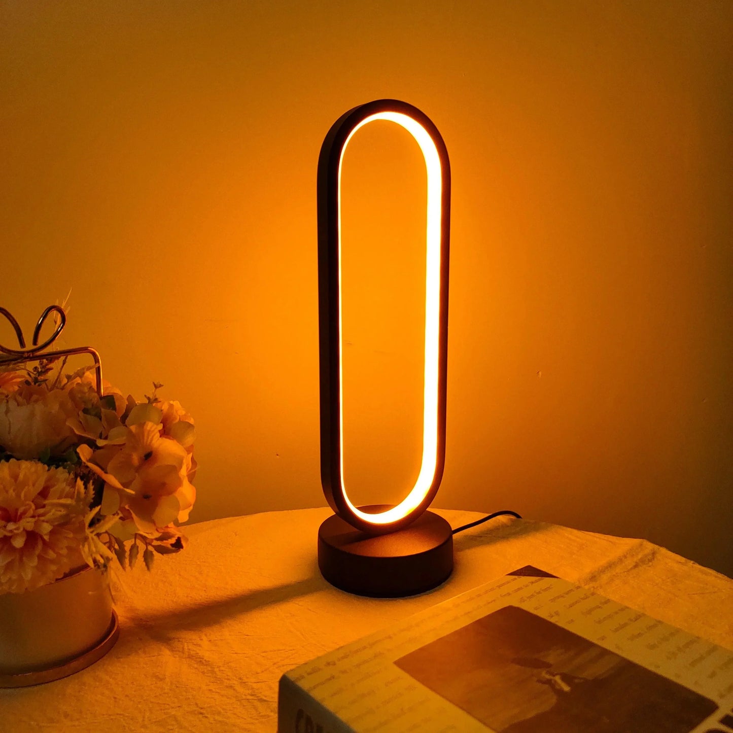 LED Night Lamp – Stylish Three-Colour Dimmable Bedside Light