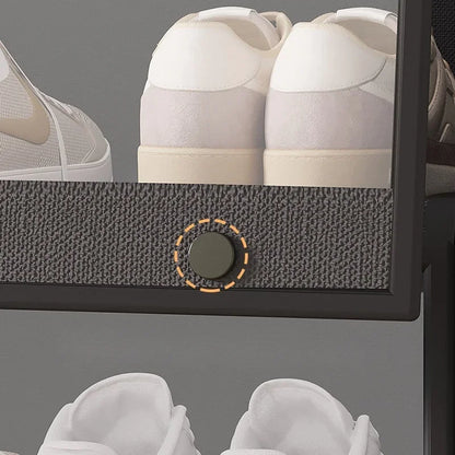 TransRack – Transparent Multi-Layer Shoe Storage Cabinet