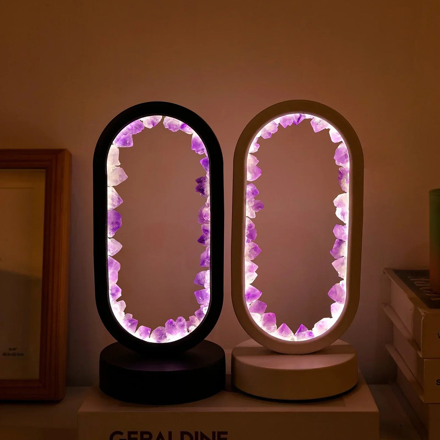 AuraStone | Natural Calming Amethyst Serenity Lamp