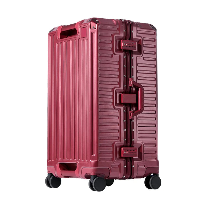 Zagreb – Wide Handle Hardshell Suitcase with Aluminium Frame & 360° Spinner Wheels