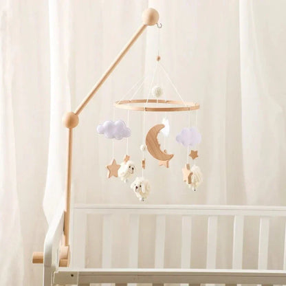 SkyWhirl –  Soothing Wooden Baby Mobile Without Battery | for Baby