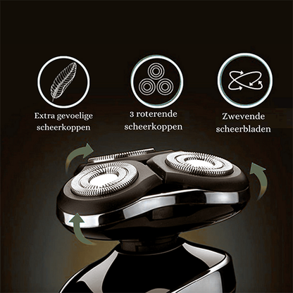 Rechargeable Wet & Dry Electric Shaver for Men – Waterproof Grooming with LCD Display