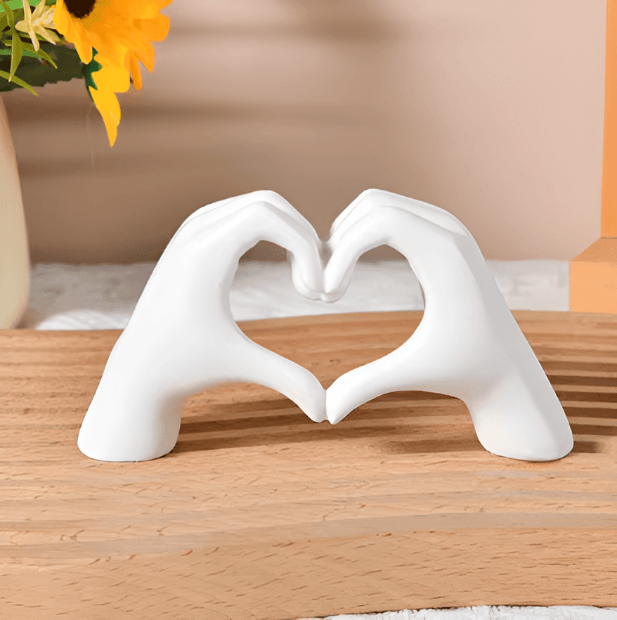 LoveSculpt Handcrafted Wooden Heart Decoration – Symbol of Love & Connection for Home Decor