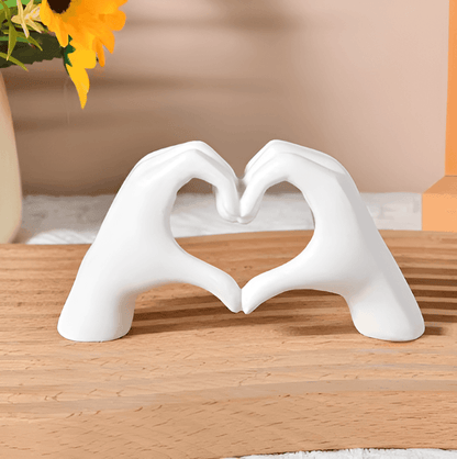 LoveSculpt Handcrafted Wooden Heart Decoration – Symbol of Love & Connection for Home Decor