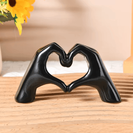 LoveSculpt Handcrafted Wooden Heart Decoration – Symbol of Love & Connection for Home Decor