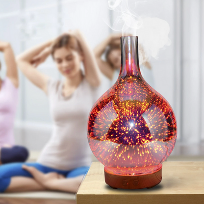 CosmicBreeze Aromatherapy Diffuser – Calming LED Lights & Essential Oil Mist for Relaxation