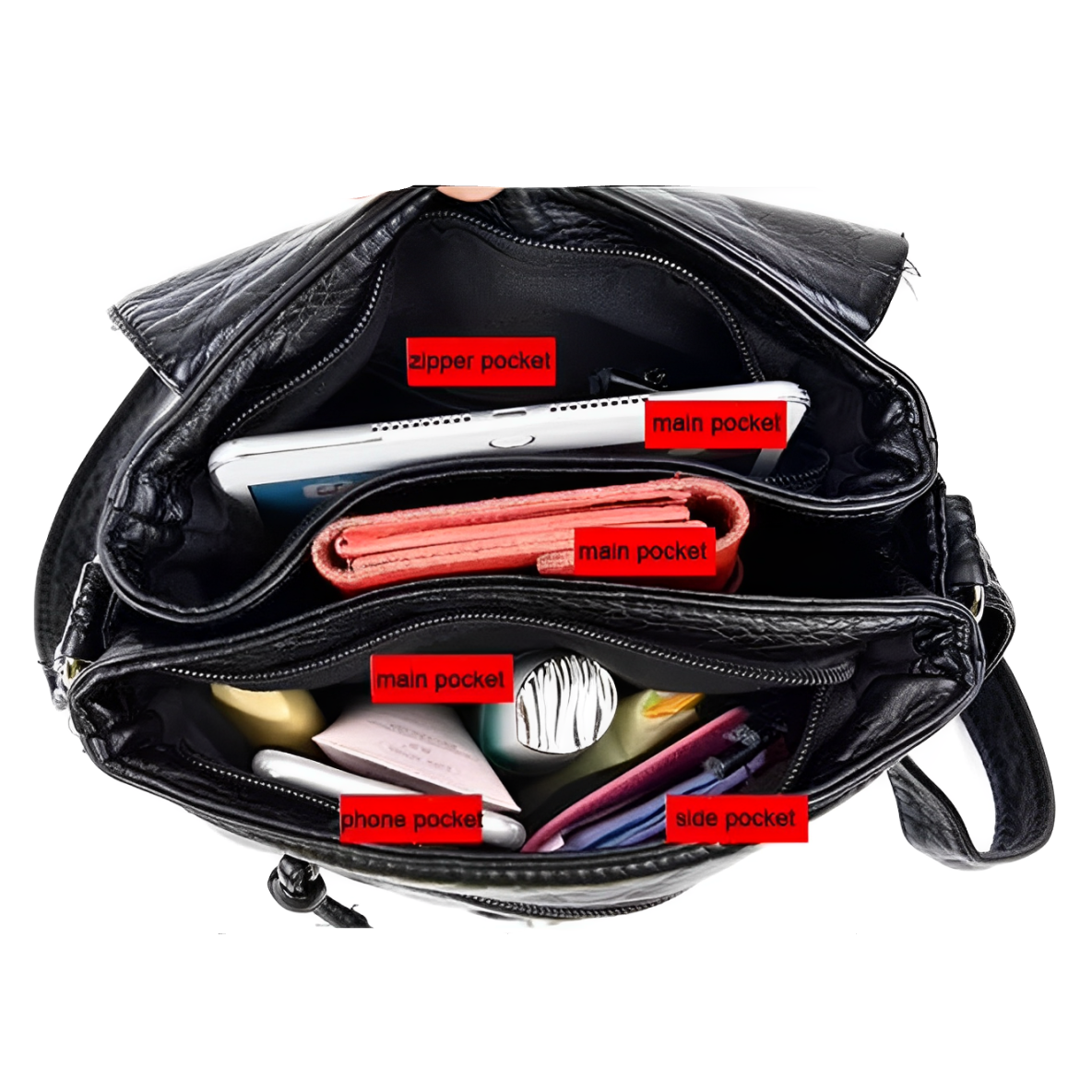 Luna Elegant Genuine Leather Shoulder Bag – Stylish Women's Crossbody Handbag with Tassel Detail