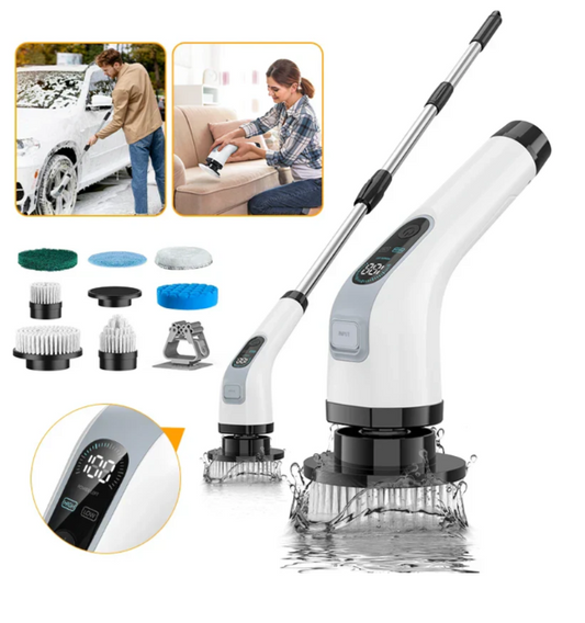 Cordless Electric Cleaning Brush – 7 Interchangeable Heads for Effortless Deep Cleaning