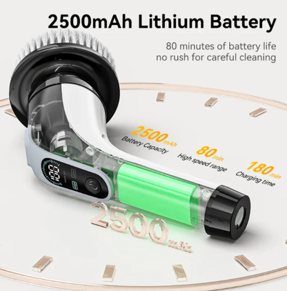 Cordless Electric Cleaning Brush – 7 Interchangeable Heads for Effortless Deep Cleaning