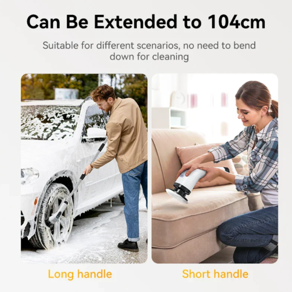 Cordless Electric Cleaning Brush – 7 Interchangeable Heads for Effortless Deep Cleaning