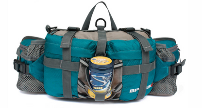 Lightweight Outdoor Waist Bag with Multiple Compartments