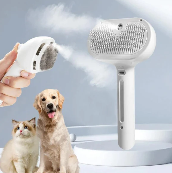 PawMist – Mist-Infused Massage Brush for Pets | Gentle Grooming & Cooling Care for Cats and Dogs