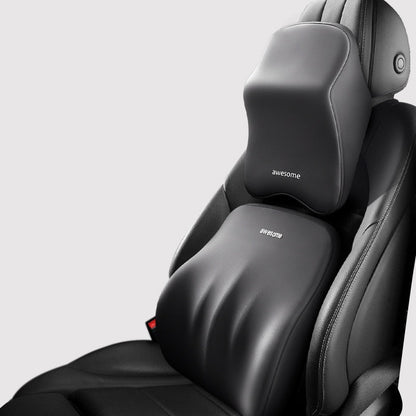 ErgoDrive Car Seat Support – Orthopaedic Cushion for Neck & Back Pain Relief While Driving