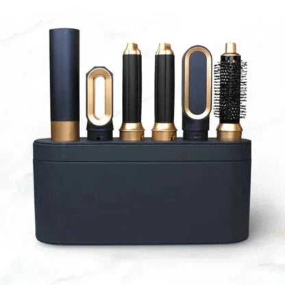 Glossify 5-in-1 Hair Styler | 1000W Hot Air Brush with Ionic Technology