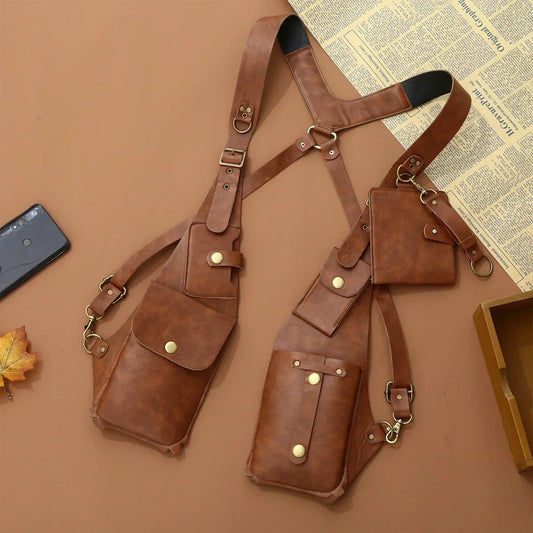 Leather Anti-Theft Shoulder Holster – Stylish & Secure Crossbody Bag