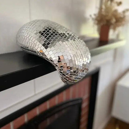 Melting Disco Ball Wall Decor – Unique Reflective Art Piece
