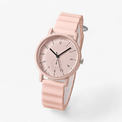 Mina Jelly Watch – Colourful Quartz Watch with Elegant Silicone Wave Strap