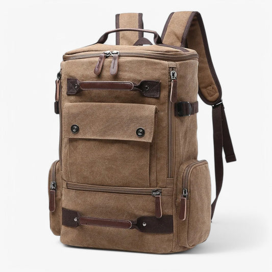 Vintage Canvas Backpack – Stylish & Functional with Laptop Compartment for Everyday & Adventure