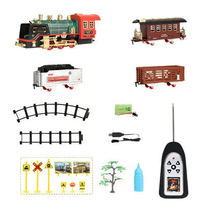 ChugBot – Remote Control Steam Train Set for Kids | Educational Electric Railway Toy with Realistic Steam Effect
