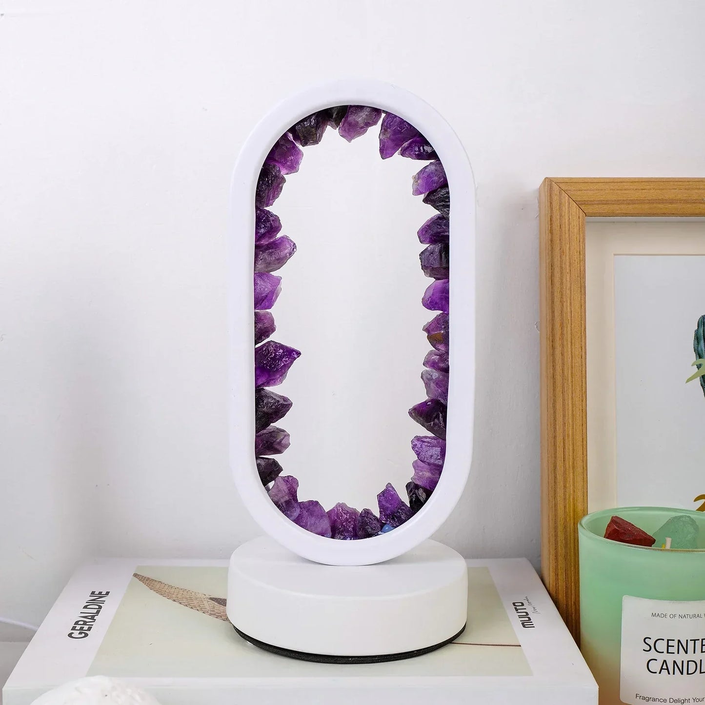 AuraStone | Natural Calming Amethyst Serenity Lamp